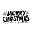 merry christmas congratulation isolated vector image