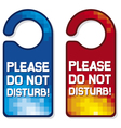 please do not disturb sign set vector image