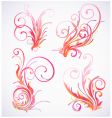 floral elements vector image vector image