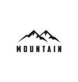 outdoor adventure mountain peak summit logo icon vector image