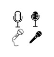 microphone icon vector image