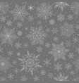 seamless pattern with christmas snowflakes vector image vector image