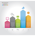 business paper graph vector image vector image