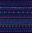 seamless pattern with ethnic tribal hand-drawn vector image