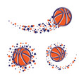 basketball star path vector image
