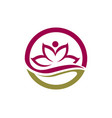 beauty lotus flowers vector image