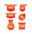 price tags collection ribbon sale banners vector image