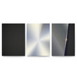set of covers with metal surfaces template vector image