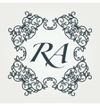 luxury logos template flourishes calligraphic vector image vector image