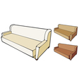 sofa design vector image vector image