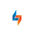 abstract letter s logo template icon symbol vector image