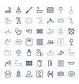 bathroom icons vector image vector image
