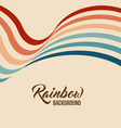 retrowave 80s art retro rainbow vector image vector image