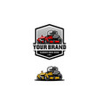 riding lawn mower - care isolated logo vector image