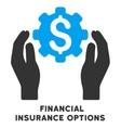 financial insurance options icon vector image
