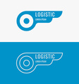 logo for logistics company vector image vector image