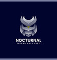 logo nocturnal gradient colorful style vector image vector image