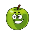 happy smiling healthy green apple vector image