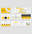 business annual report powerpoint presentation vector image