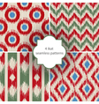 ikat patterns vector image