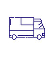 isolated delivery truck design vector image