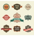 set of retro vintage badges and labels pin badge vector image