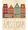 amsterdam city vector image