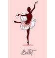 ballet dancer vector image