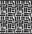 hand drawn black striped seamless geometry pattern vector image