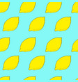 hand drawn lemon seamless pattern vector image