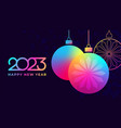 happy new year 2023 banner greeting card vector image