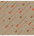 seamless colorful ethnic pattern with arrows vector image vector image