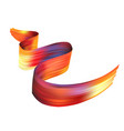 3d realistic flying bright silk fabric vector image vector image