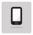 flat icon mobile phone vector image vector image