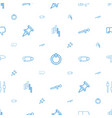 push icons pattern seamless white background vector image vector image