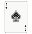 Ace spade Royalty Free Vector Image - VectorStock