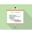 project time schedule vector image
