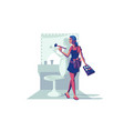 make-up female specialist vector image vector image