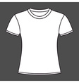 white t-shirt design template vector image vector image