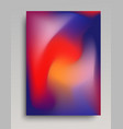 dark blue and red gradient poster vector image