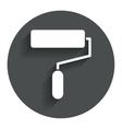paint roller sign icon painting tool symbol vector image