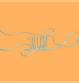 ribbon font forms july vector image vector image