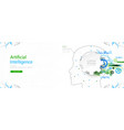 artificial intelligence ai and big data concept vector image vector image