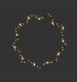 christmas lights string star shape vector image vector image