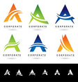 letter a logo designs vector image
