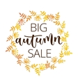 autumn sale hand written inscription vector image