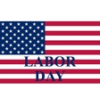 labor day in the us vector image