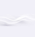 white abstract dynamic line wavy glowing vector image vector image