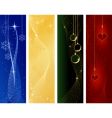 festive christmas winter banners vector image vector image