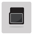 flat icon compact memory card vector image vector image